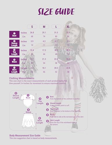 Disfraz de Animadora Zombie Halloween para Niñas XL miniatura 6