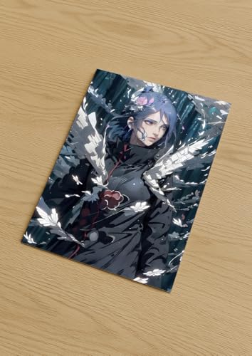 Image of NIJUKA Anime Printed Metal sheet Poster For Home And Room Decoration | For Anime Art Fans Boys And Girls (Akatsuki 3 member)