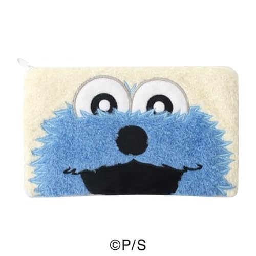 エンスカイ パペットスンスン もこもこフラットポーチ 約120×200×10mm ポリエステル