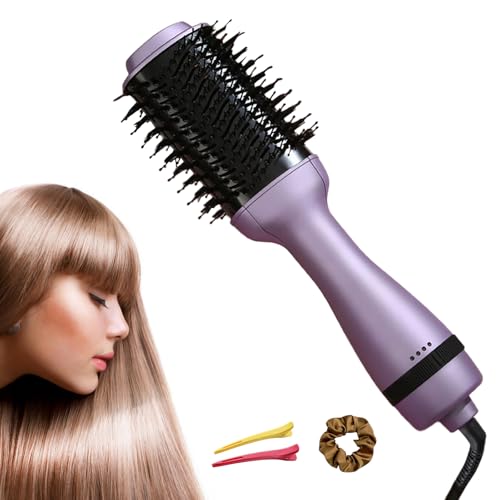 4-in-1 Hot Air Hair Dryer & Styler (Purple)