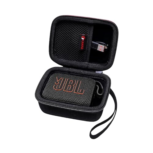 XANAD Hard EVA Case for JBL Go 4 /JBL GO 3 /Go 3 Eco Portable Bluetooth Speaker Box Pro Sound (Black)