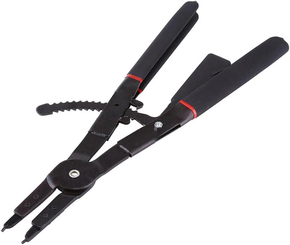16 Inch Universal Circlip Snap Ring Pliers Tool Set With Replacement Tips Compatible With Automotive And Power