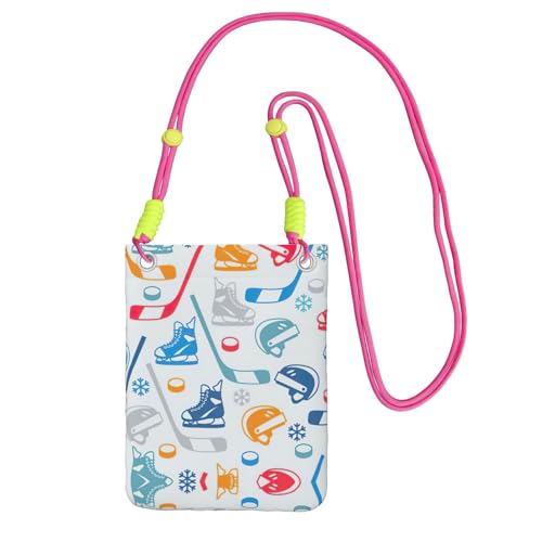 KAPPTYY Hockey Elements - Bolsa universal para teléfono celular, diseño creativo, para exteriores, ideal para cualquier teléfono KAPPTYY Hockey Elements - Bolsa universal para teléfono celular, diseño creativo, para exteriores, ideal para cualquier teléfono