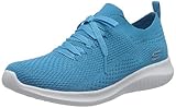  Skechers Damen Ultra Flex Sneaker, Blau Blau Strick Mesh Trim Blu, 38 EU