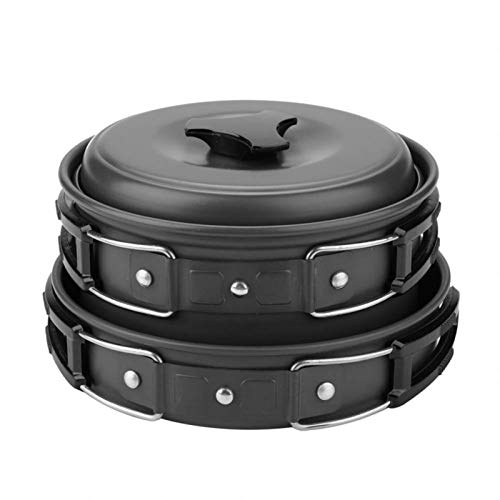 Ustensiles de cuisine de camping portatifs, kit de 8 pièces pour pique-nique et bivouac