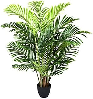 GreenBrokers Artificial Real Touch Areca Phoenix Palm Tree in Pot 115cm/4ft, 115 cm / 4ft, 115cm