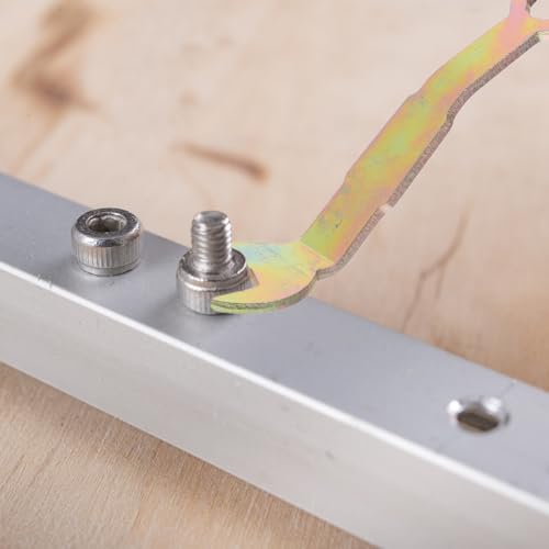 Herramienta de ajuste en ángulo para puerta corrediza de bolsillo ORFOFE 2 piezas, esencial para reparación e instalación de bisagras de puertas miniatura 6