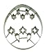 R & M International Giant 7.5 Inch Egg Cookie Cutter with Interior Cut-Out