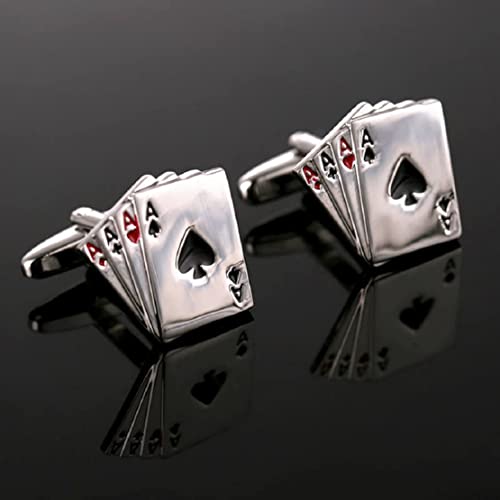 Mancuernillas Lucky Poker para Hombre miniatura 4
