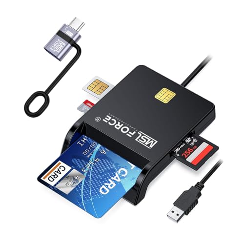 日本の中小企業 MSL FORCE 4in1 ICカードリーダー マイナンバー対応 変換アダプタ付 IC SD MMC TF microSD SIM ICチップ scr306-2 (USB-Cアダプタセット) 買取価格比較