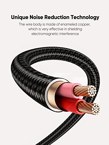Image of CableCreation Aux Cord 6Feet /1.8M,3.5Mm Audio Cable Male To Male Hi-Fi 1 /8 Inch Braided Auxiliary Stereo Jack Compatible With Headphone,Car,Phone,Speaker With Aux Port,Bule,Blue
