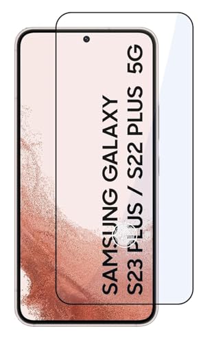 Image of HD (FingerPrint working) Tempered Glass Screen Protector Compatible for Samsung Galaxy S22 Plus, S23 Plus 5G with Edge to Edge coverage and Easy Installation kit