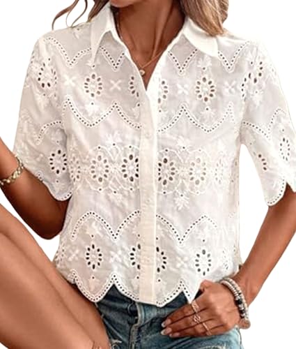 Chemisier Manches Courtes Boutonné Femme : Look Idéal de Bureau
