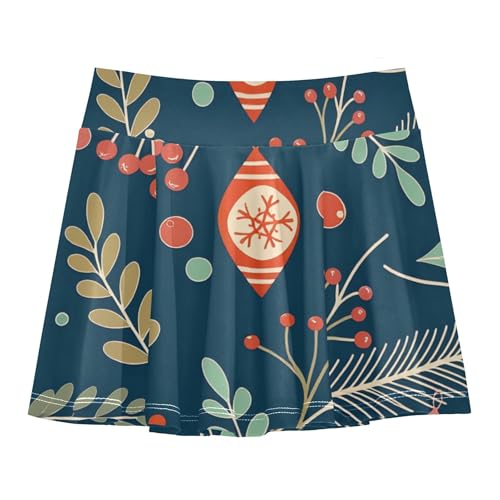 Girls Tennis Skirt with Built in Shorts Flowy Little Girls Golf Skirts Pleated Skirt for Kids with Pockets