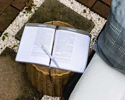 Image of Jesus Listens Note-Taking Edition, Leathersoft, Gray, with Full Scriptures: Daily Devotional Prayers of Peace, Joy, and Hope (A 365-Day Prayer Book)