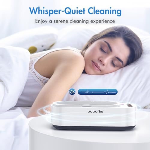 boboflw máquina ultrassônica para limpador de joias, limpador ultrassônico profissional de joias com