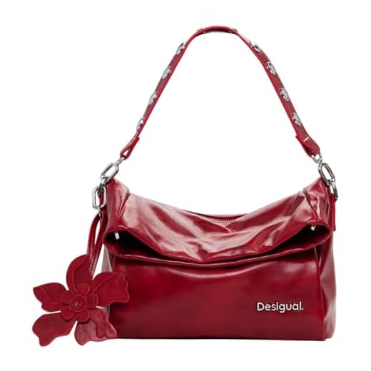Desigual Reprise Red Valentine Loverty Shoulder Bag Carmine