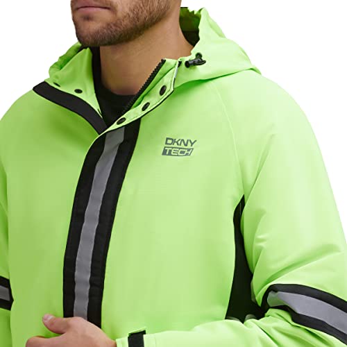 Image of DKNY mens Dkny Men's Taslan Performance Hoody With Reflective Detail