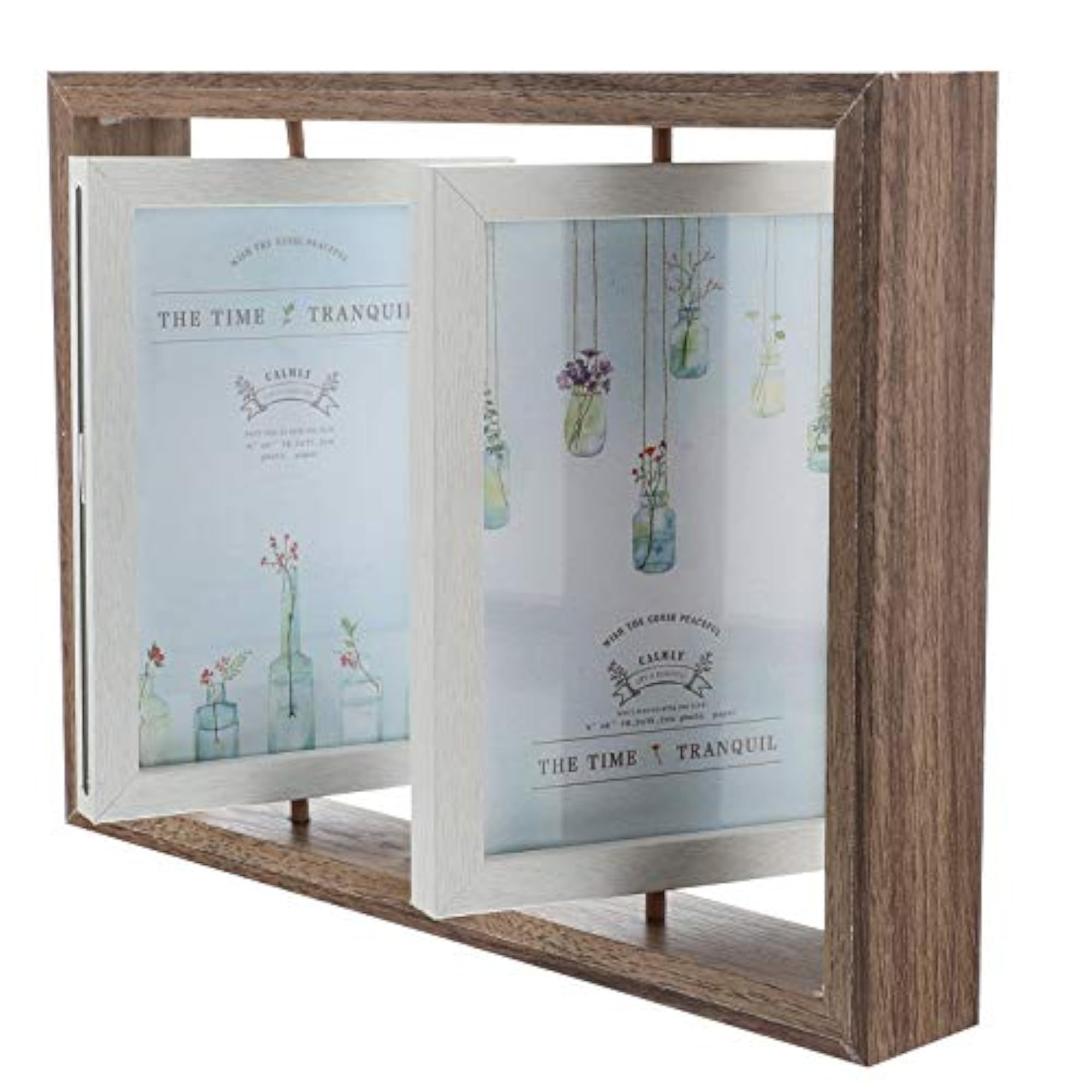 Siamese Rotating Double Sided Photo Frame