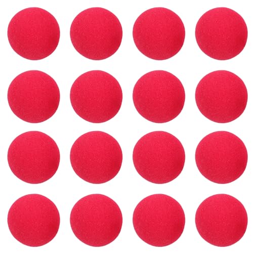 Luxshiny Nariz De Palhaço De Circo Vermelho 50 Peças Nariz De Palhaço Cosplay Com Alça Para Hallowee