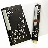 (Styleneo) 巻物 結婚式 スピーチ 長い 巻物 手紙 巻物帖245×1560mm (さくら黒)