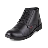 Red Chief Genuine Leather Formal Derby Boots for Men | Premium &amp; Stylish Office Footwear | Black | RC3808 Amazon Deal