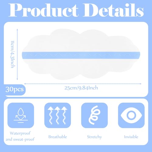 Image of Bonuci 30 Pieces Tummy Lift Tuck Tapes, Invisible Waterproof Cellulite Bikini Swimsuit Thigh Boob Skin Lift Tapes for Women