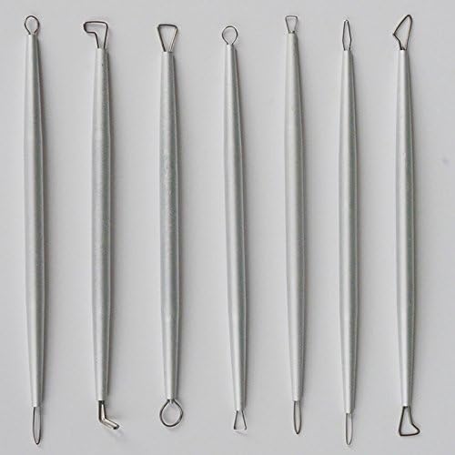 Gtct-0001 Stainless Steel Aluminum Polymer Clay Tools Pottery Ceramic Sculpting Tools Carving Wire End Ribbon Tools 14 Head