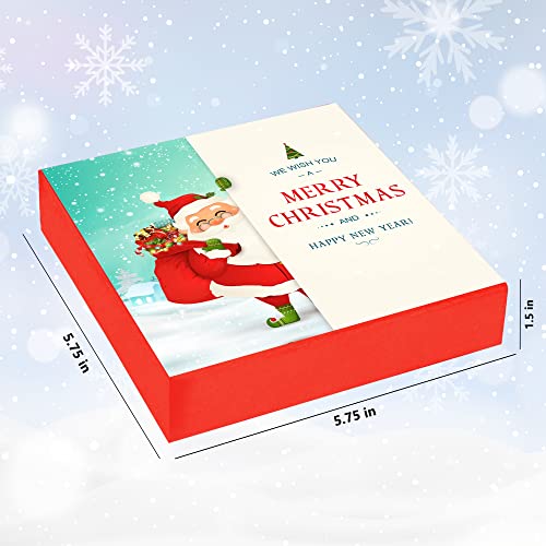 Image of Chocoloony Merry Christmas Chocolate Gift Box Assorted 9 pcs Milk Chocolate Bites