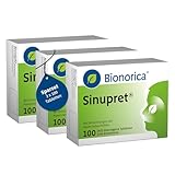 Sinupret im Sparset 3x100 Stück – 5-Pflanzenkombination bei Nasennebenhöhlenentzündung mit Schnupfen. Löst den Schleim, öffnet die Nase und befreit den Kopf
