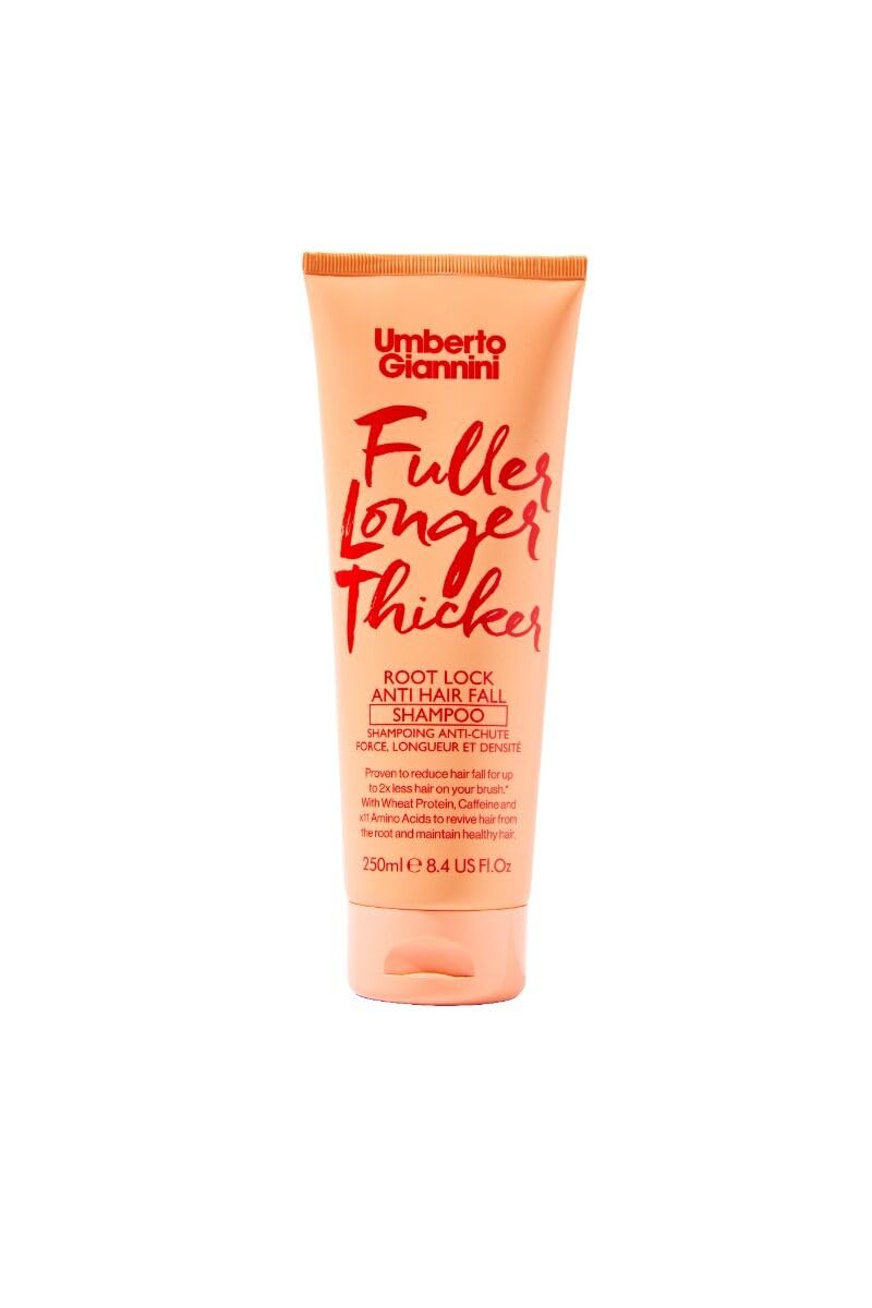 Umberto Giannini Fuller Longer Thicker Root Lock Anti-Hair Fall Shampoo for Waves, Curls and Coils