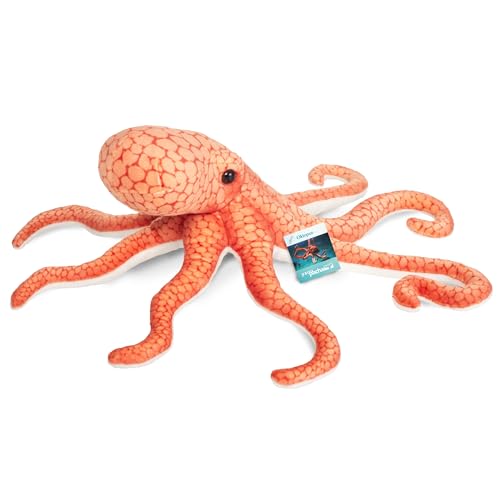 Teddy Hermann 90158 Oktopus 36 cm, Sonderedition yaqu Pacha, Kuscheltier mit idealem Recyclinganteil (Füllmaterial)