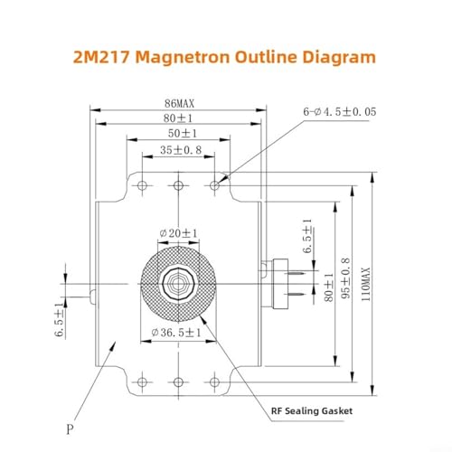 Magnetron 2M217J avec technologie de cuisson rapide pour micro-ondes - 3