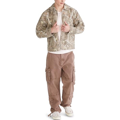 Baggy Cargo Pants, Pine BARK, M