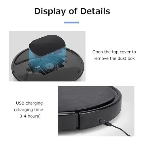 Image of Chetsavz -Robotic-Mop-Smart-Automatic-Cleaner-Robot-Charging-Remote-Control-Wireless-Sweeping-Mopping-Dry-Wet-Cleaning-Machine-(Black)-Multicolor