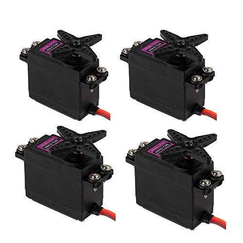 [4-Pack] Mg996R 55G Metal Gear Torque Digital Servo Motor For Futaba Jr Rc Helicopter Car Boat Robot #TOP2
