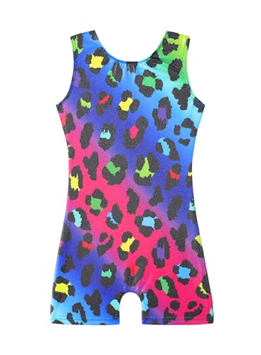 Image of HOZIY Gymnastics Leotards for Girls Unicorn Aurora Rainbow Mermaid Dinosaur Cupcake Sparkle Biketard Toddlers Kids Children