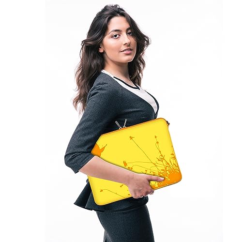 Digittrade LS114-10 Summer Netbook Sleeve Laptop Neopren Case Custodia Portatile Borsa Involucro Protettivo 25,9 Cm (10.2 Pollici), Colore: Giallo - 3