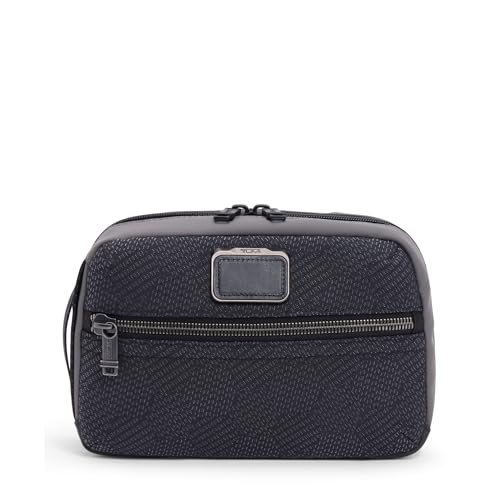 TUMI - Alpha Bravo Response Travel Kit - Mens Travel Organizer - Hanging Toiletry Bag - 6.25 X 9.5 X 3.5 - Black Geometric
