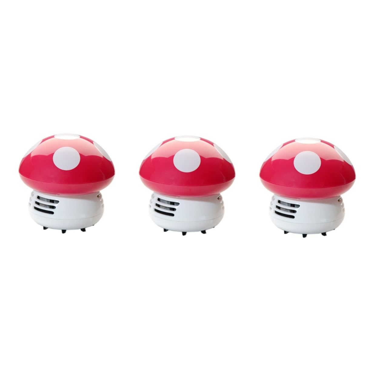 PRETYZOOM 3pezzi Mini Aspirapolvere Portatile Ricaricabile Usb Per Scrivania Pulitore e Silenzioso e Rosa