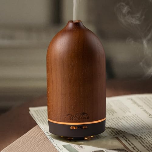 Wanlola 120ml Wood Essential Oil Diffuse - Oil Diffuser for a Pleasant Indoor Atmosphere -Aromatherapy Diffusers for Home or Office