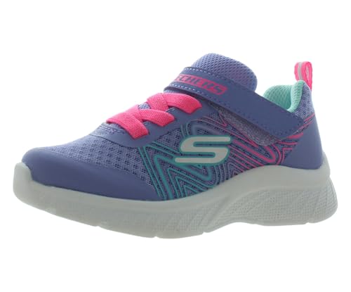 Skechers Microspec Plus Swirl basket enfant bleue chaussure sport pointure 25