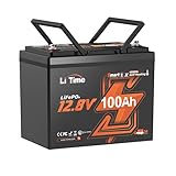 LiTime 12V 100Ah 加熱機能付き Group24 Bluetooth リン酸鉄リチウムイオンバッテリー リモート管理 小型 2つの加熱モード 100A BMS内蔵 低温保護 4000~15000回サイクル LiFePO4 キャンピングカー、車中泊、車のサブバッテリー、トローリングモーター、ソーラーシステム、防災予備電源などに適用