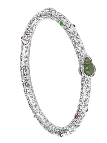 Bracelet en argent 925 et jade vintage YXWYXWA 212 accessoire de haute joaillerie