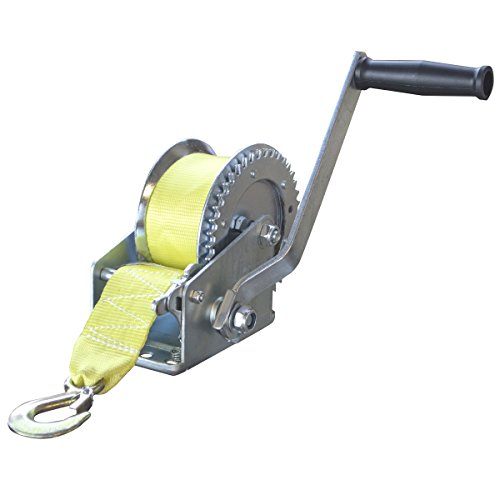 Black Bull W1400 Green Sportsman Series Hand Winch (with Hook 1400 Lbs Capacity)