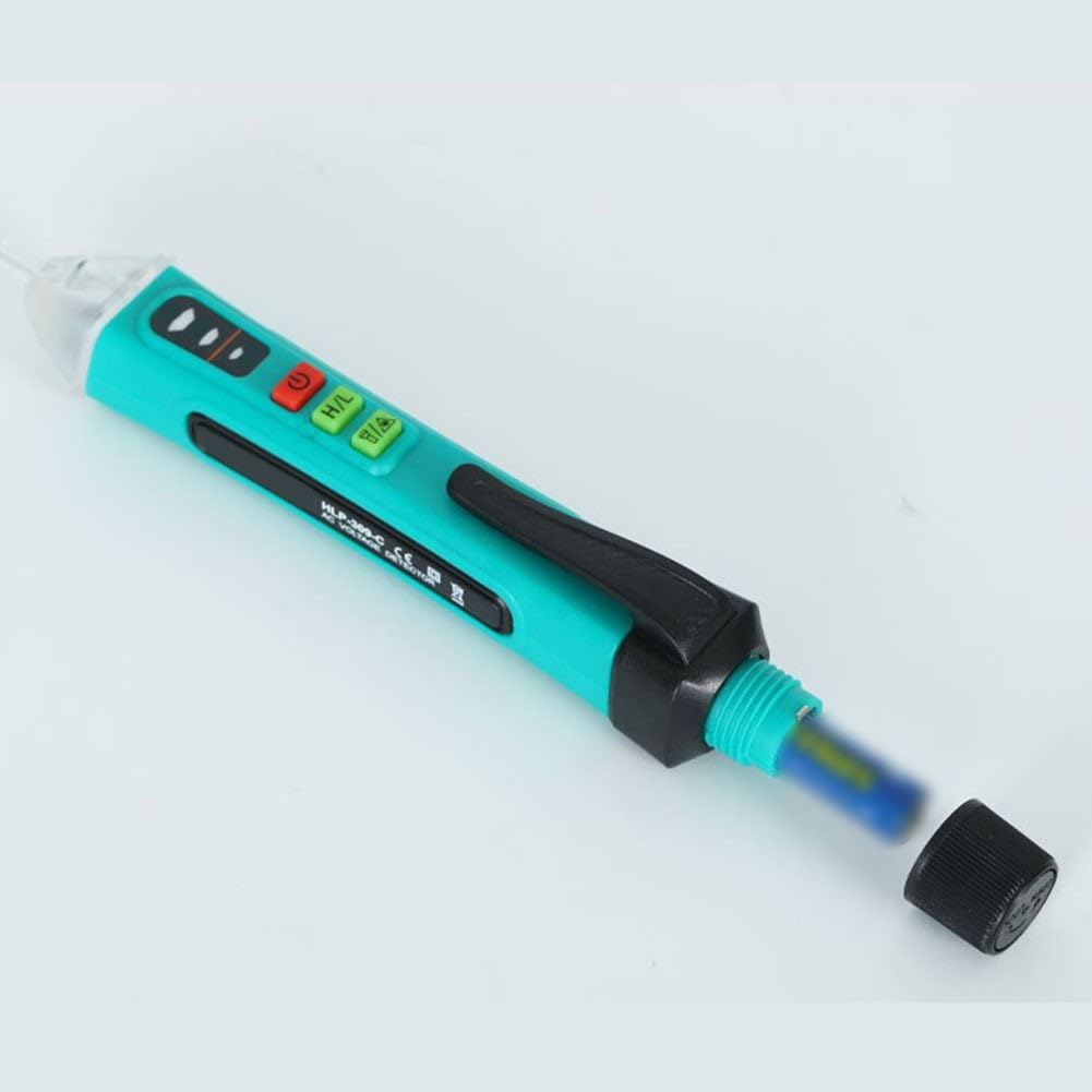 Bezdotykowy tester napięcia AC 12 V-1000 V z wyświetlaczem LED, podwójny alarm (światło/dźwięk), automatyczne wyłączanie, przenośny detektor dla elektryków