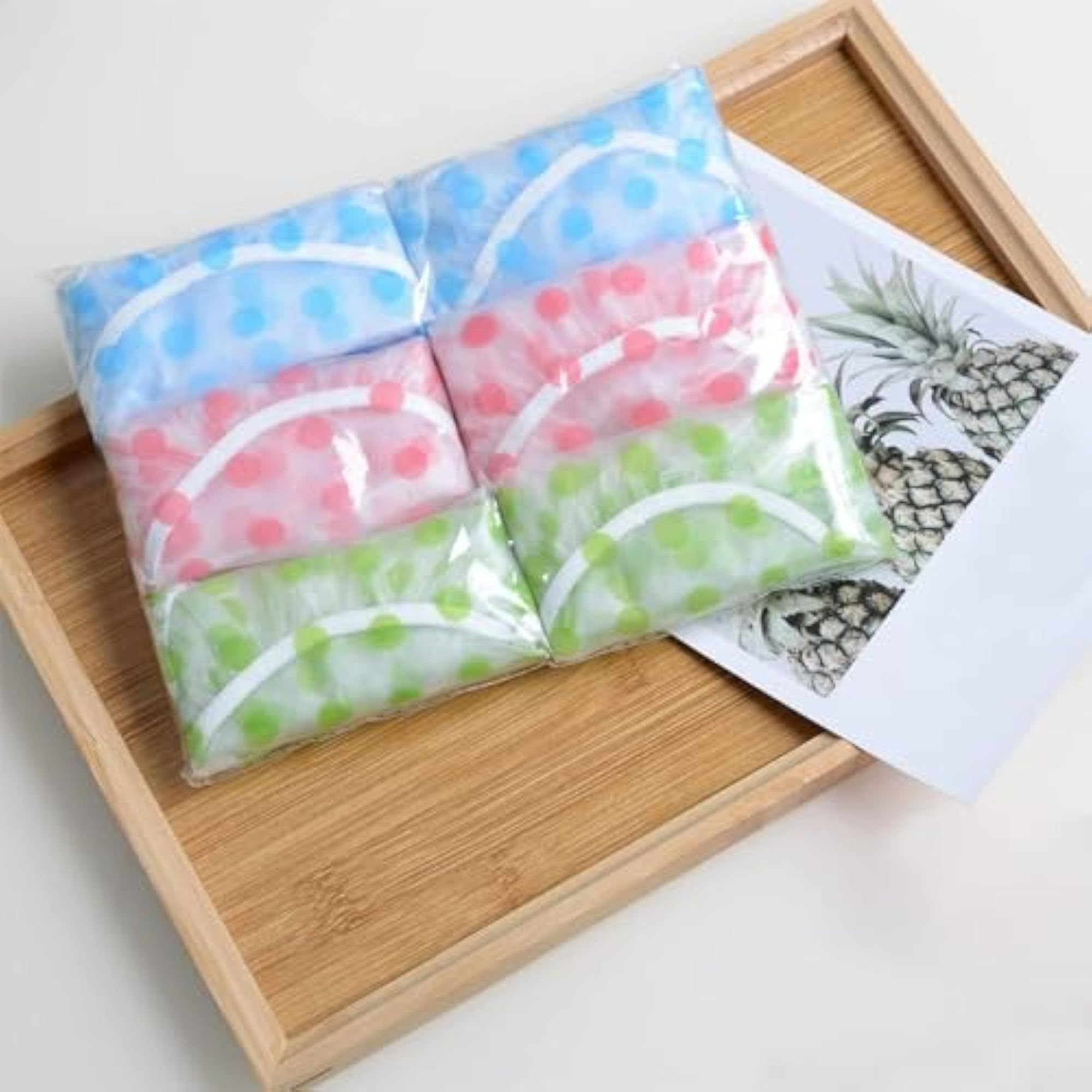Waterproof Bath Caps for Women & Kids, Pack of 3