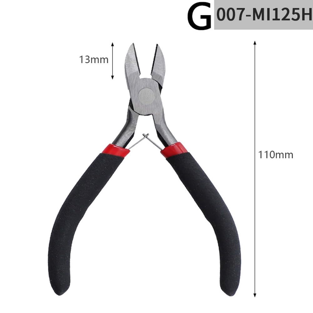 Lot de 8 pinces pour fabrication de bijoux avec bec aiguille, bec rond et pince à sertir pour loisirs créatifs et travaux de fil