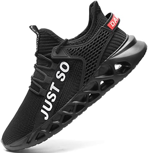 Tvtaop Mens Sneakers Athletic Runing Shoes Walking Non Slip Tennis Shoes Gym Sport Shoes Black,Mens Size 11