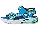 Skechers Babyjungen Mega-Splash 4K Flache Sandale, Blue/Lime